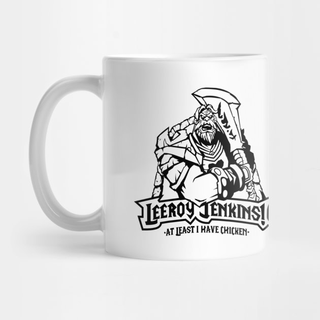 Leeroy Jenkins! B/W by demonigote